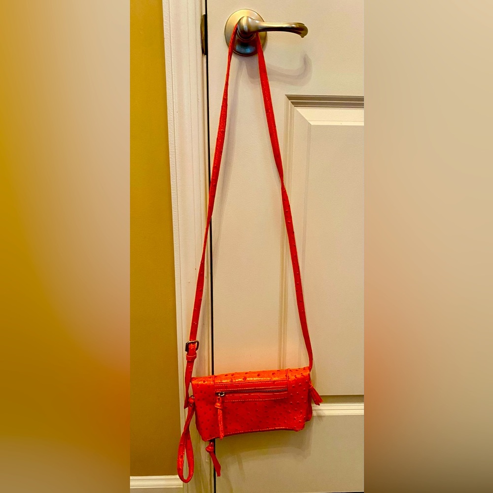 Crossbody bag flap Orange